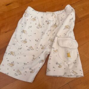 Vintage Winnie the Pooh shorts classic poo 100% cotton 3 months baby pants